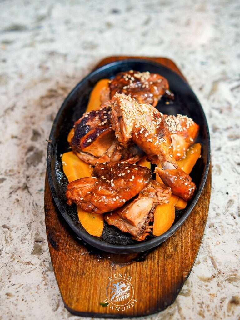 Signature dishes served at denim and diamonds a restaurant lounge in town harmabee avenue agriculture house narobi Kenya dining space