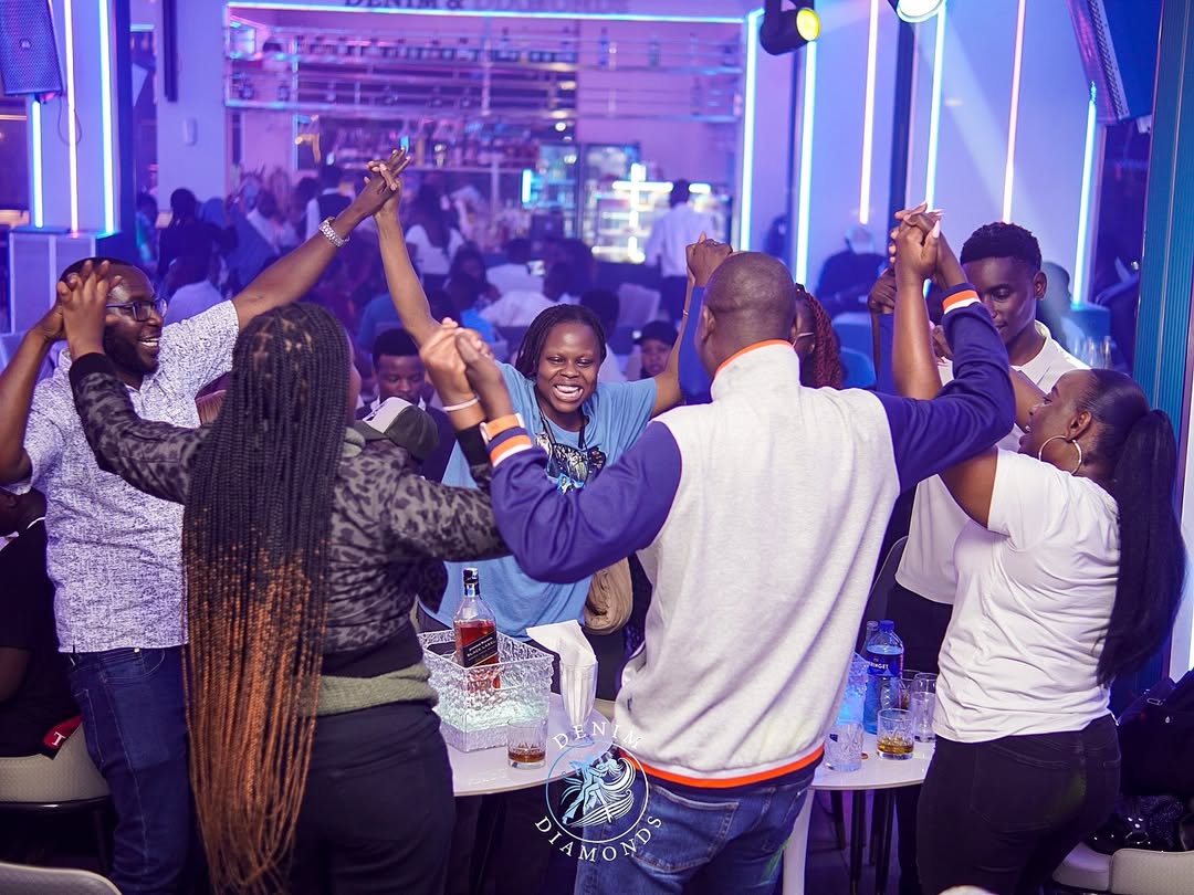 Evening dance vibes at denim and diamonds a premium restaurant lounge in nairobi Kenya