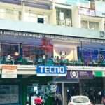 Street-facing exterior of a modern restaurant lounge agriculture house denim and diamonds Kenya