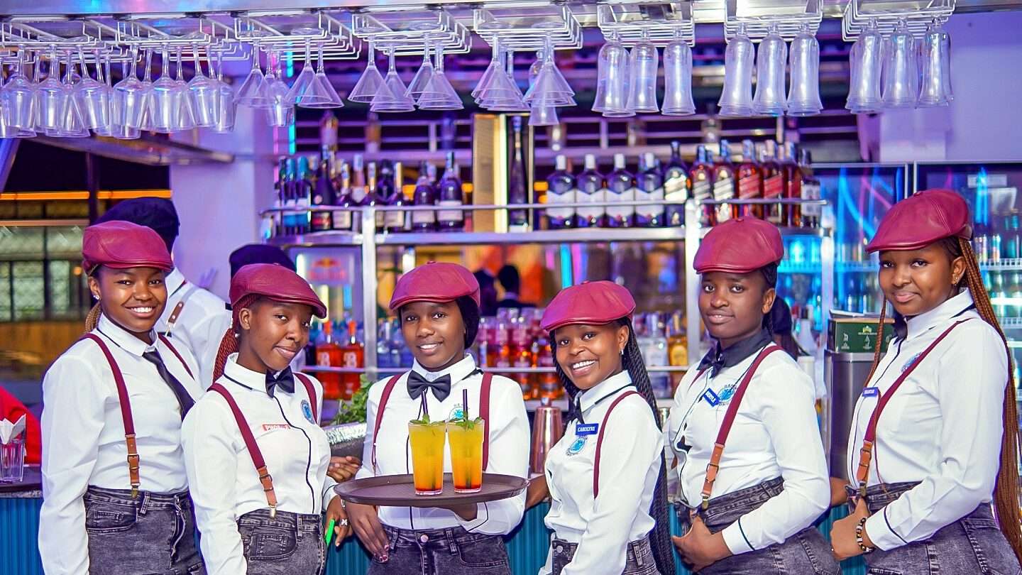 Interior ambience uniformed staff during lounge events denim and dimaonds Kenya at Nairobi Kenya Agriculture House 1st Floor Harambee Avenue